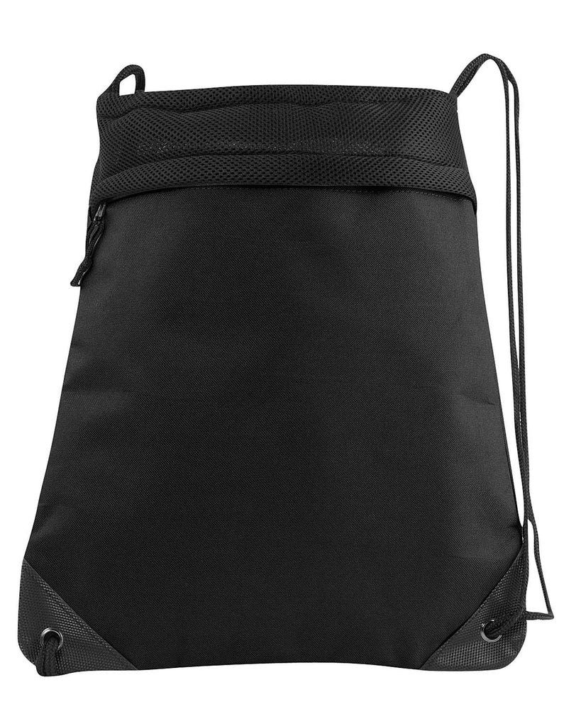 Liberty Bags-2562-Coast to Coast Drawstring Pack-BLACK