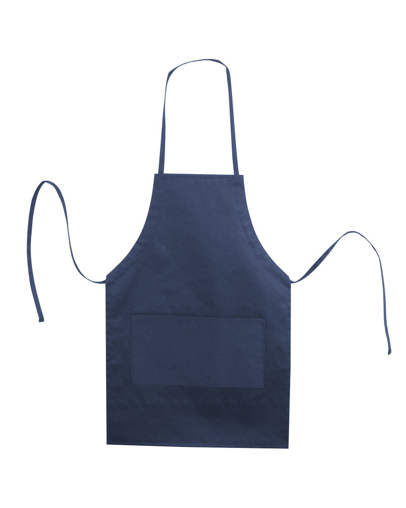 Liberty Bags-5502-Caroline AL2B Butcher Style 2-Pocket Apron-NAVY