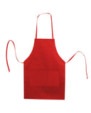Liberty Bags-5502-Caroline AL2B Butcher Style 2-Pocket Apron-RED