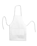 Liberty Bags-5502-Caroline AL2B Butcher Style 2-Pocket Apron-WHITE