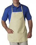 Liberty Bags-5503-Debbie NS2R Cotton Twill Apron Kelly-NATURAL