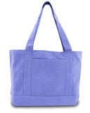 Liberty Bags-8870-Seaside Cotton Canvas 12 oz. Pigment-Dyed Boat Tote-PERIWINKLE BLUE
