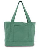 Liberty Bags-8870-Seaside Cotton Canvas 12 oz. Pigment-Dyed Boat Tote-SEAFOAM GREEN