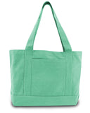 Liberty Bags-8870-Seaside Cotton Canvas 12 oz. Pigment-Dyed Boat Tote-SEA GLASS GREEN