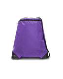 Liberty Bags-8888-ZipperÊDrawstring Backpack-PURPLE
