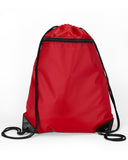 Liberty Bags-8888-ZipperÊDrawstring Backpack-RED