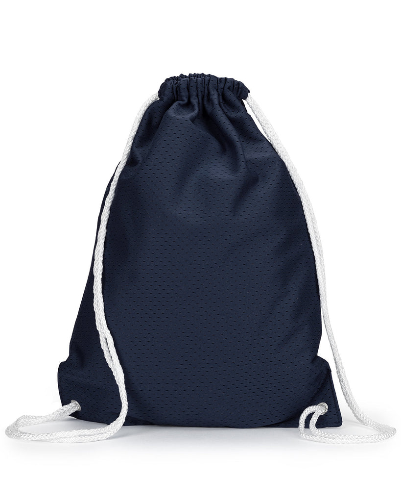 Liberty Bags-8895-Jersey Mesh Drawstring Backpack-NAVY