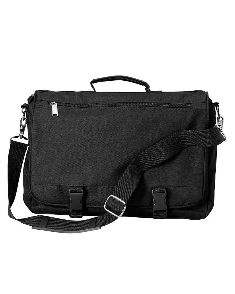 Liberty Bags-LB1011-Corporate Raider Expandable Messenger Bag-BLACK