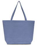 Liberty Bags-LB8507-Seaside Cotton 12 oz. Pigment-Dyed Large Tote-BLUE JEAN