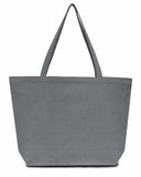 Liberty Bags-LB8507-Seaside Cotton 12 oz. Pigment-Dyed Large Tote-GREY