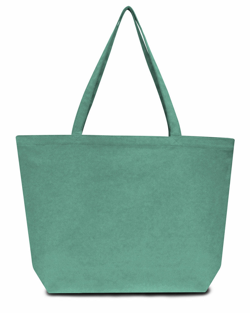 Liberty Bags-LB8507-Seaside Cotton 12 oz. Pigment-Dyed Large Tote-SEAFOAM GREEN