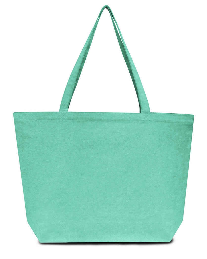 Liberty Bags-LB8507-Seaside Cotton 12 oz. Pigment-Dyed Large Tote-SEA GLASS GREEN