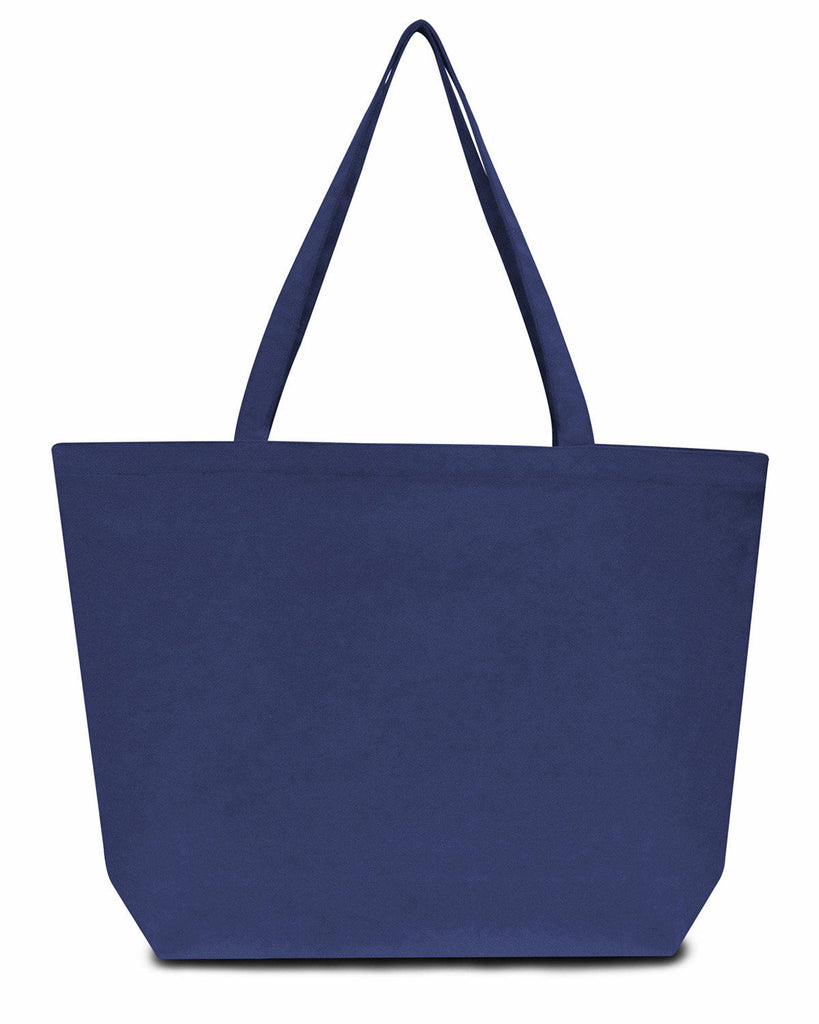 Liberty Bags-LB8507-Seaside Cotton 12 oz. Pigment-Dyed Large Tote-WASHED NAVY