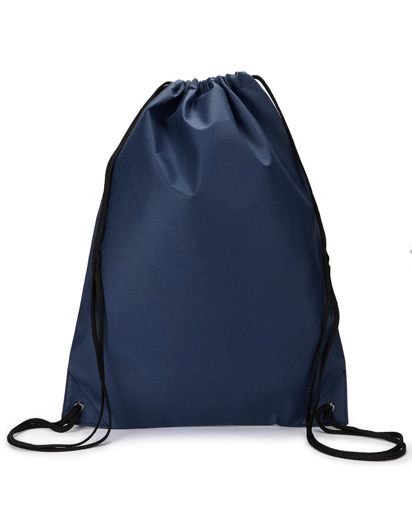 Liberty Bags-LBA136-Non-Woven Drawstring Bag-NAVY