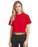 Next Level Apparel-1580NL-Ladies Ideal Crop T-Shirt-RED