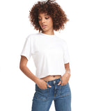 Next Level Apparel-1580NL-Ladies Ideal Crop T-Shirt-WHITE