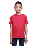 Next Level Apparel-4212-Youth Eco Performance Crewneck T-Shirt-HEATHER RED