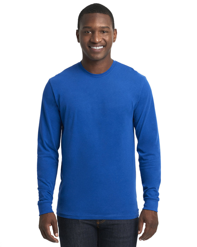 Next Level Apparel-6411-Unisex Sueded Long-Sleeve Crew-ROYAL
