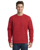 Next Level Apparel-9001-Unisex Santa Cruz Pocket Sweatshirt-RED