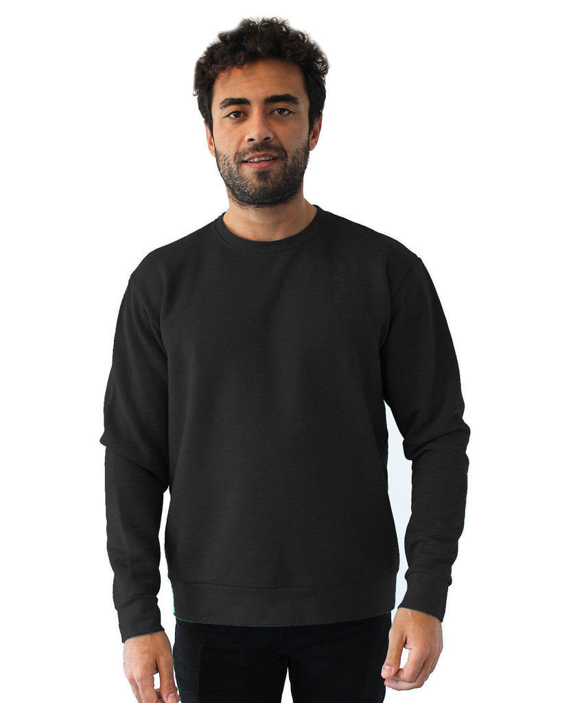 Next Level Apparel-9002NL-Unisex Malibu Pullover Sweatshirt-HEATHER BLACK
