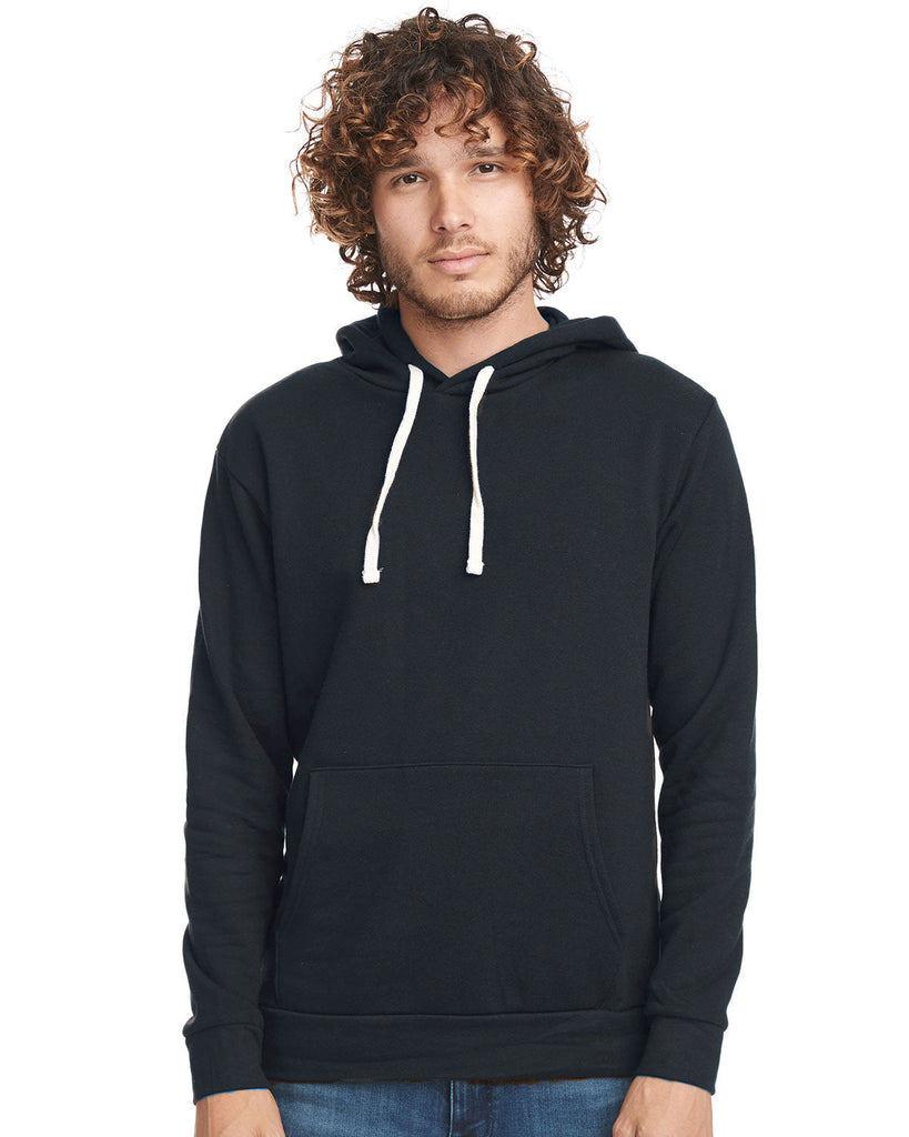 Next Level Apparel-9303-Unisex Santa Cruz Pullover Hooded Sweatshirt-GRAPHITE BLACK