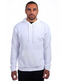 Next Level Apparel-9304-Adult Sueded French Terry Pullover Sweatshirt-WHITE
