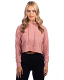 Next Level Apparel-9384-Ladies Cropped Pullover Hooded Sweatshirt-DESERT PINK