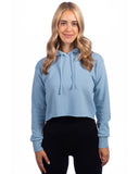 Next Level Apparel-9384-Ladies Cropped Pullover Hooded Sweatshirt-STONEWASH DENIM