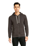Next Level Apparel-9602-Unisex Santa Cruz Full-Zip Hooded Sweatshirt-HEAVY METAL