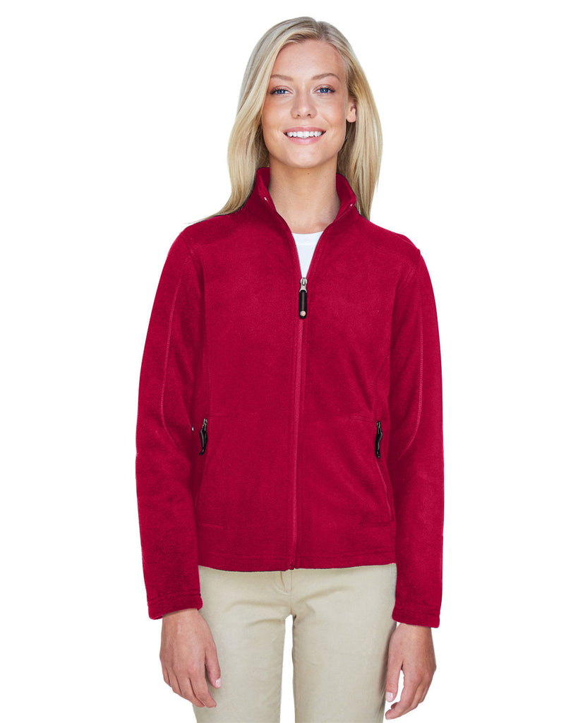 North End-78172-Ladies Voyage Fleece Jacket-CLASSIC RED