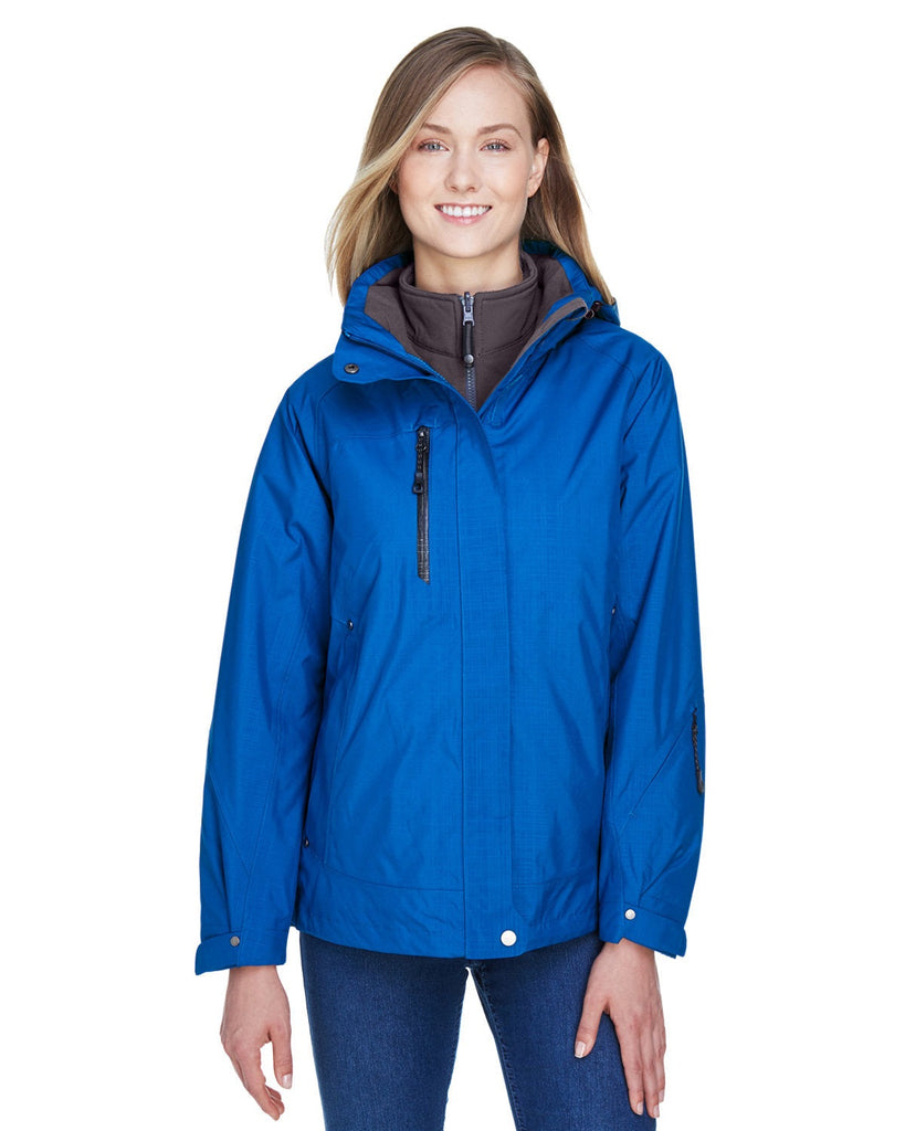 North End-78178-Ladies Caprice 3-in-1 Jacket with Soft Shell Liner-NAUTICAL BLUE