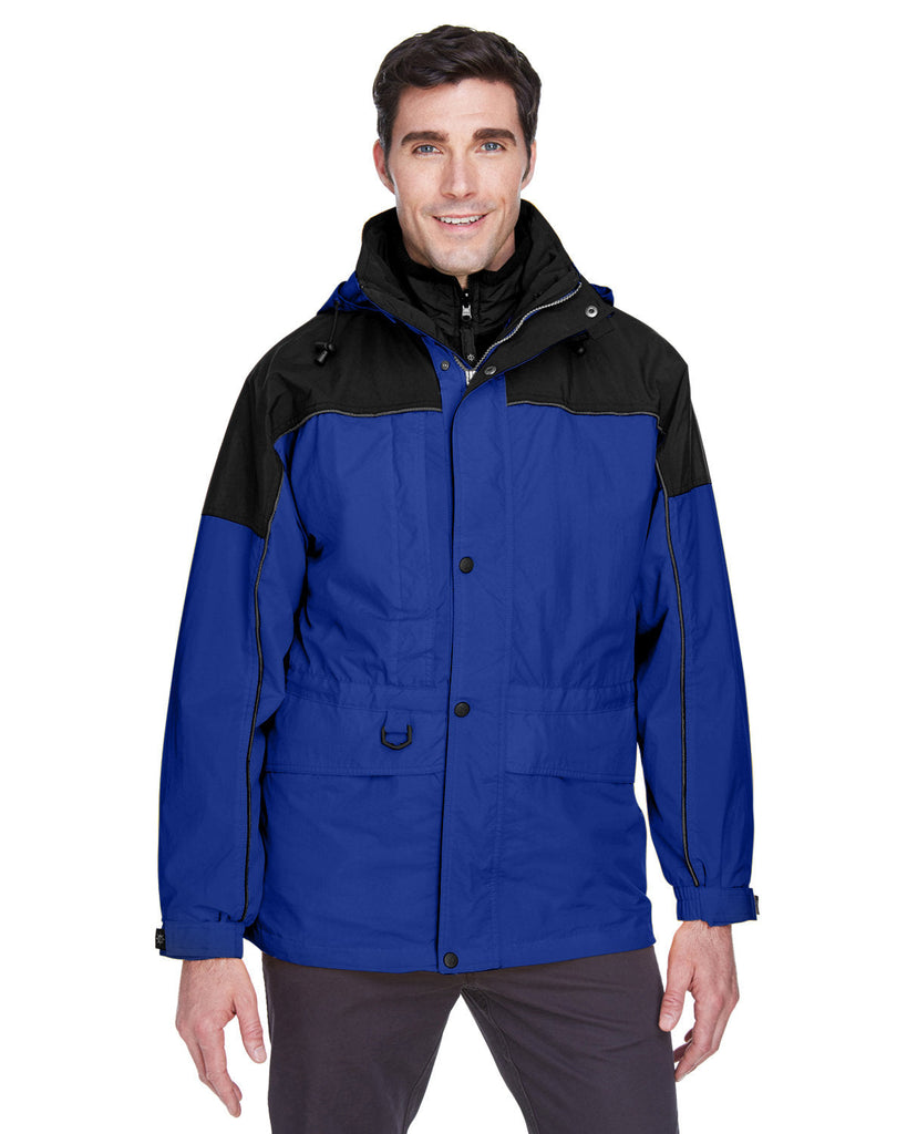 North End-88006-Adult 3-in-1 Two-Tone Parka-ROYAL COBALT