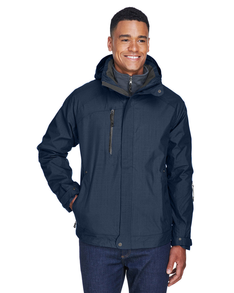 North End-88178-Mens Caprice 3-in-1 Jacket with Soft Shell Liner-CLASSIC NAVY
