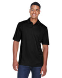 North End-88632-Mens Recycled Polyester Performance Piqué Polo-BLACK
