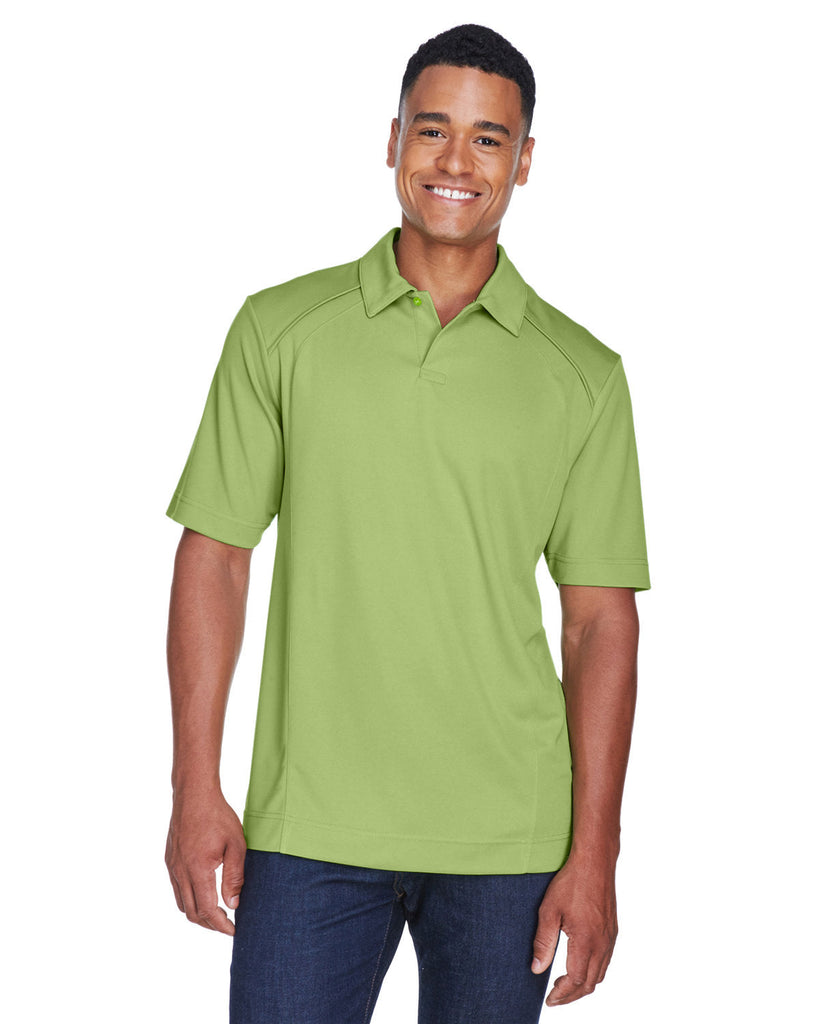 North End-88632-Mens Recycled Polyester Performance Piqué Polo-CACTUS GREEN