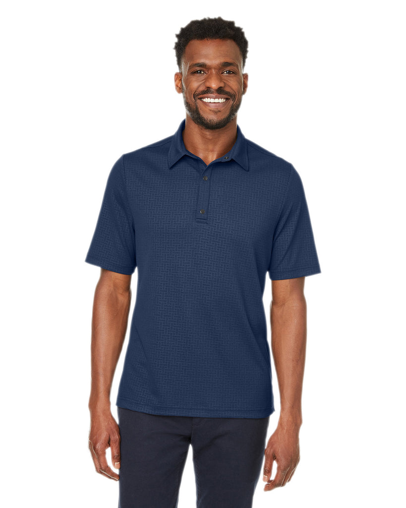 North End-NE102-Mens Replay Recycled Polo-CLASSIC NAVY