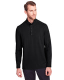 North End-NE400-Mens Jaq Snap-Up Stretch Performance Pullover-BLACK