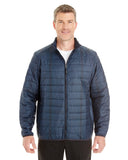 North End-NE701-Mens Portal Interactive Printed Packable Puffer Jacket-GRID