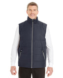 North End-NE702-Mens Engage Interactive Insulated Vest-NAVY/ GRAPH