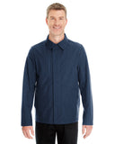 North End-NE705-Mens Edge Soft Shell Jacket with Fold-Down Collar-NAVY