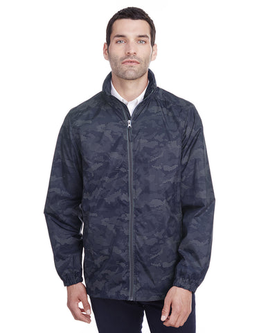 North End-NE711-Mens Rotate Reflective Jacket-CLASSC NVY/ CRBN