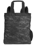 North End-NE901-Convertible Backpack Tote-BLACK/ CARBON