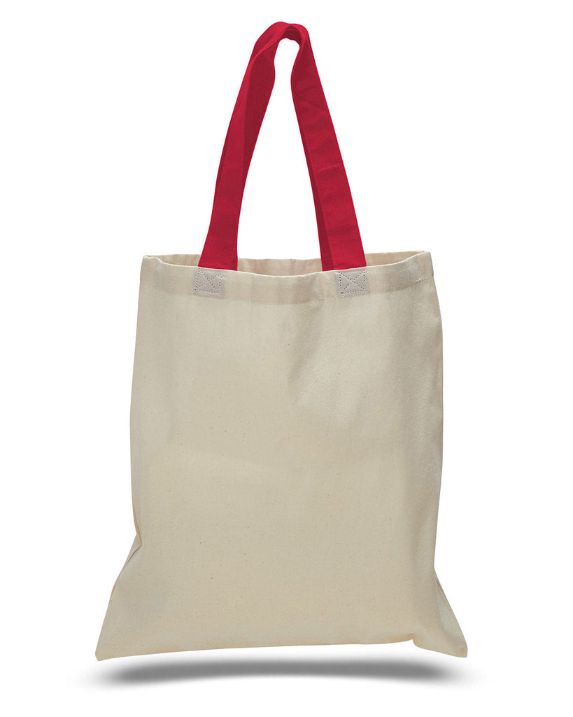 OAD-OAD105-OAD Contrasting Handles Tote-RED
