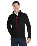 Spyder-187330-Mens Constant Full-Zip Sweater Fleece Jacket-BLACK/ BLK/ RED
