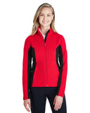 Spyder-187335-Ladies Constant Full-Zip Sweater Fleece Jacket-RED/ BLACK/ WHT