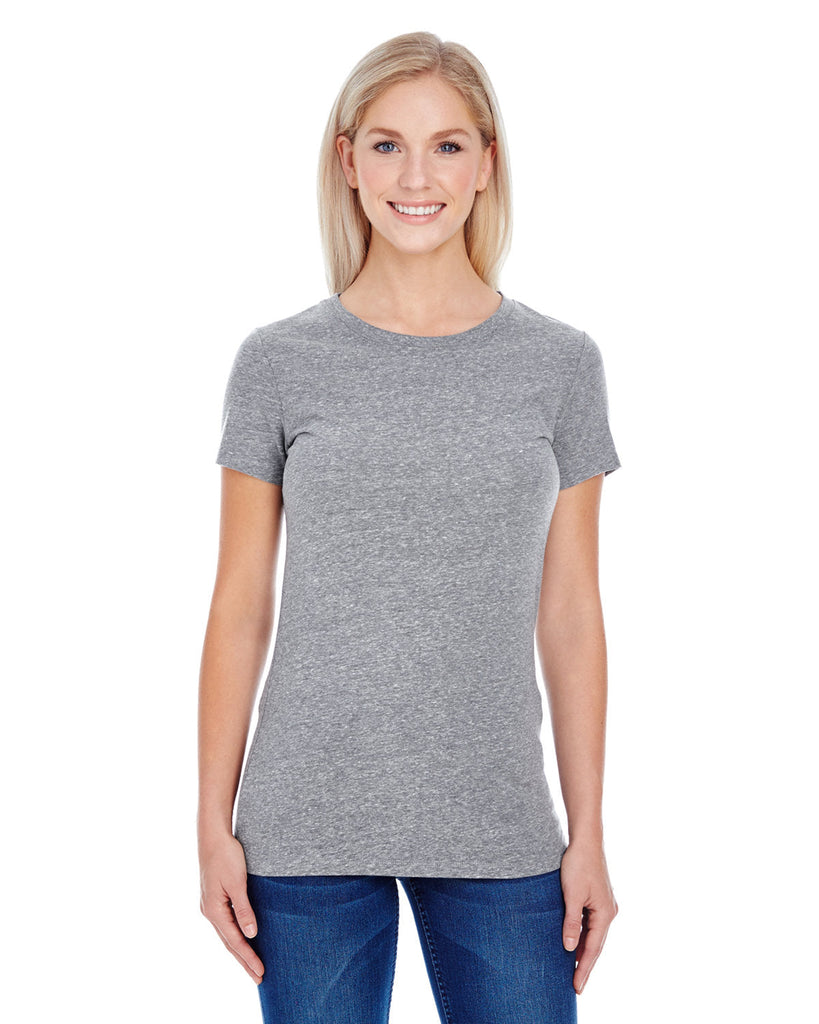 Threadfast Apparel-202A-Ladies Triblend Short-Sleeve T-Shirt-GREY TRIBLEND