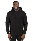 Threadfast Apparel-320H-Unisex Ultimate Fleece Pullover Hooded Sweatshirt-BLACK