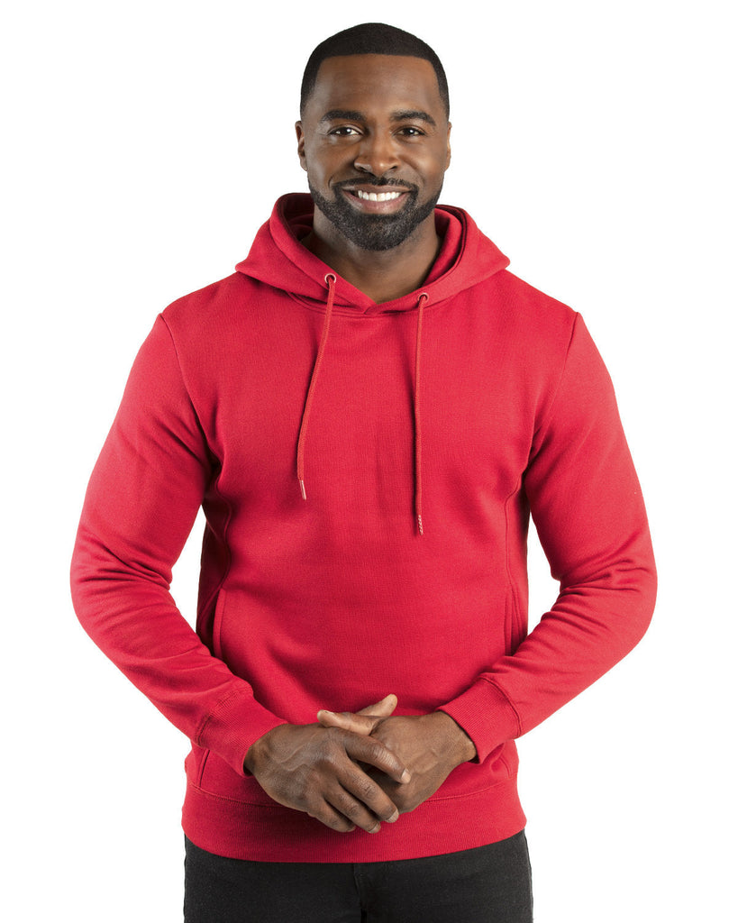 Threadfast Apparel-320H-Unisex Ultimate Fleece Pullover Hooded Sweatshirt-RED