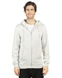 Threadfast Apparel-320Z-Unisex Ultimate Fleece Full-Zip Hooded Sweatshirt-OATMEAL HEATHER