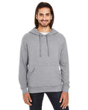 Threadfast Apparel-321H-Unisex Triblend French Terry Hoodie-CHARCOAL HEATHER